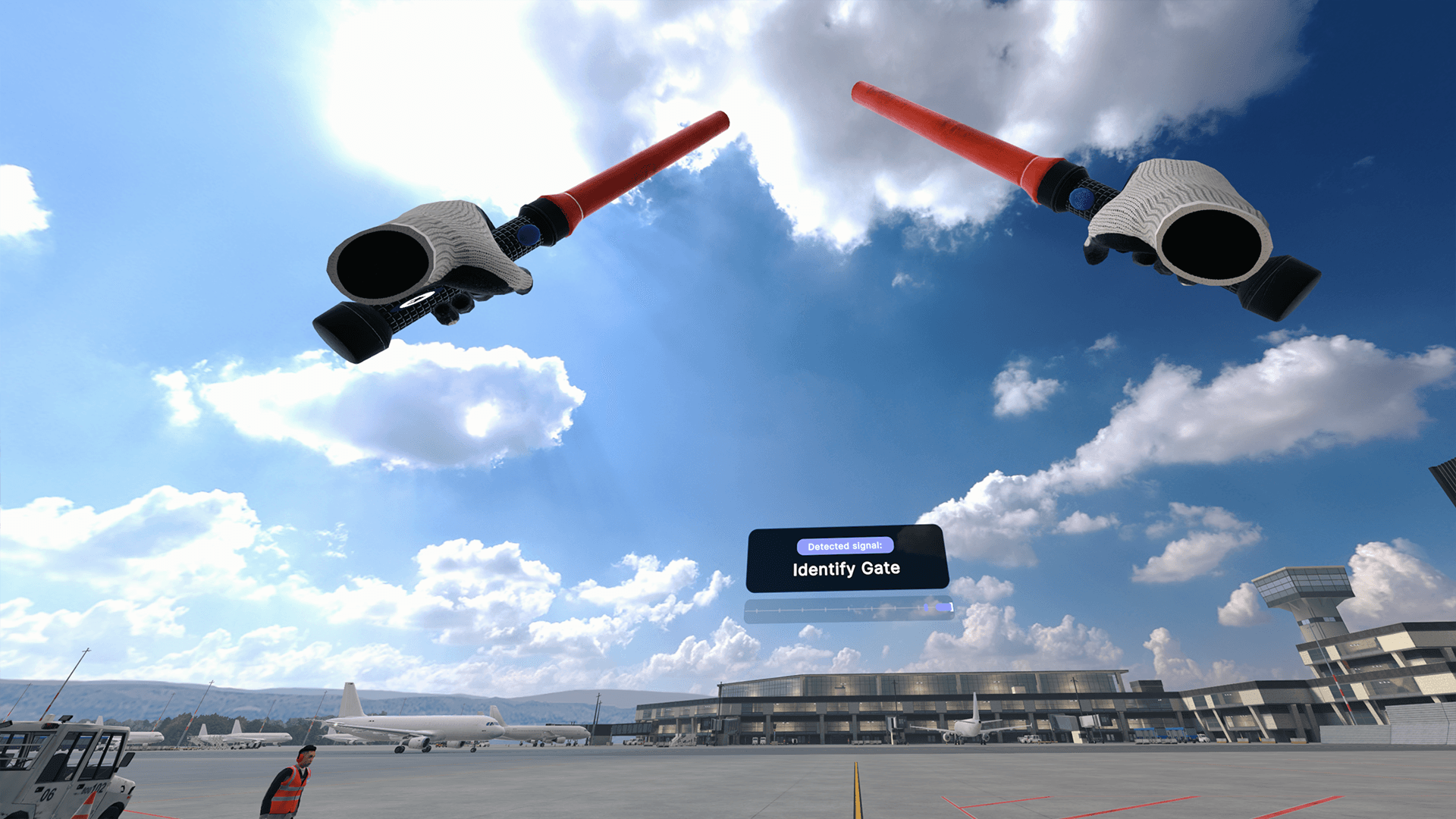Aircraft Arrival (Assessment) VR training screenshot 4