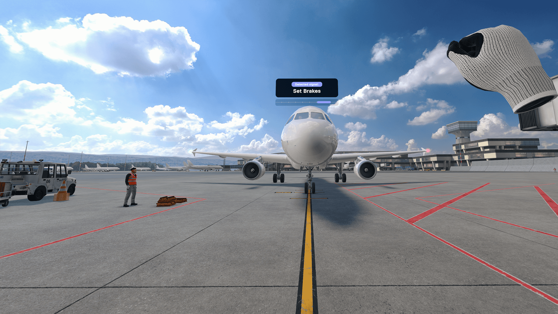 Aircraft Arrival (Advanced) VR training screenshot 3