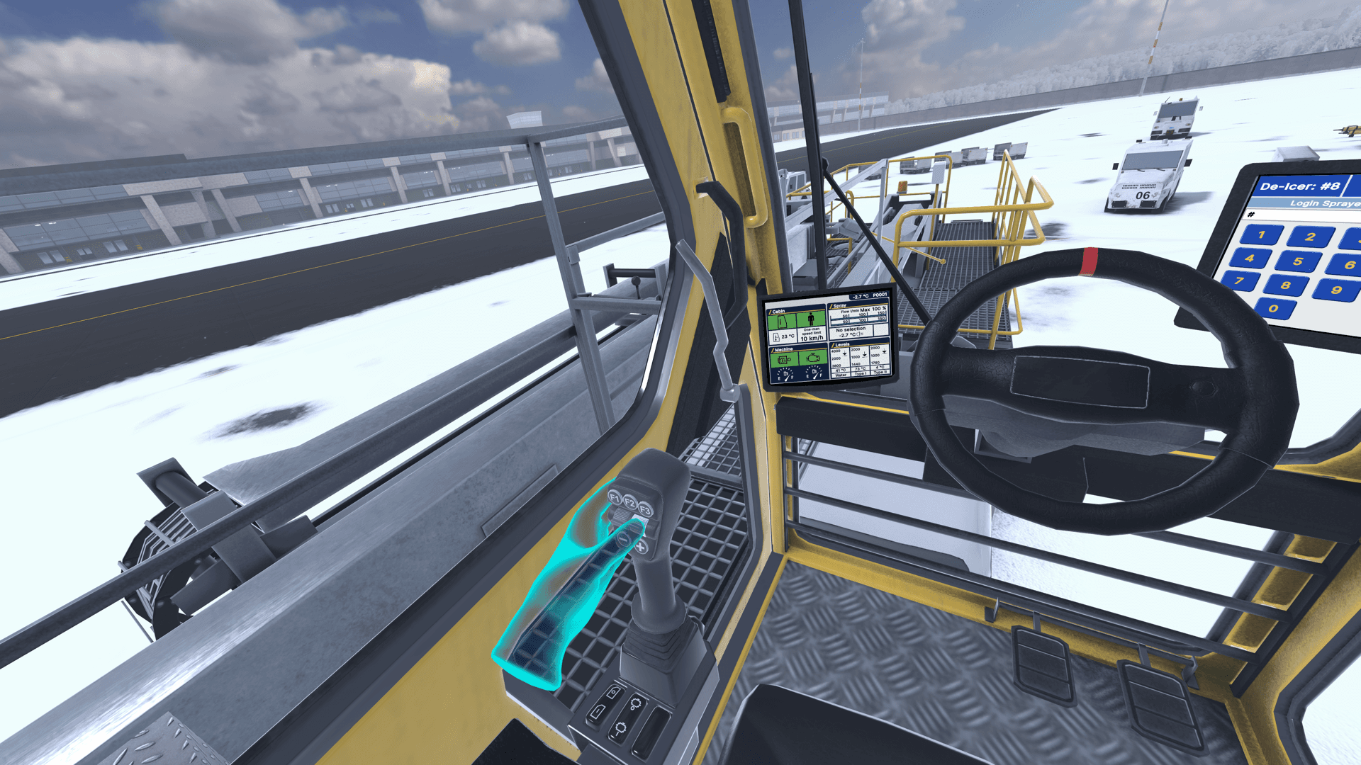 Operating the De-Icer VR training screenshot 1