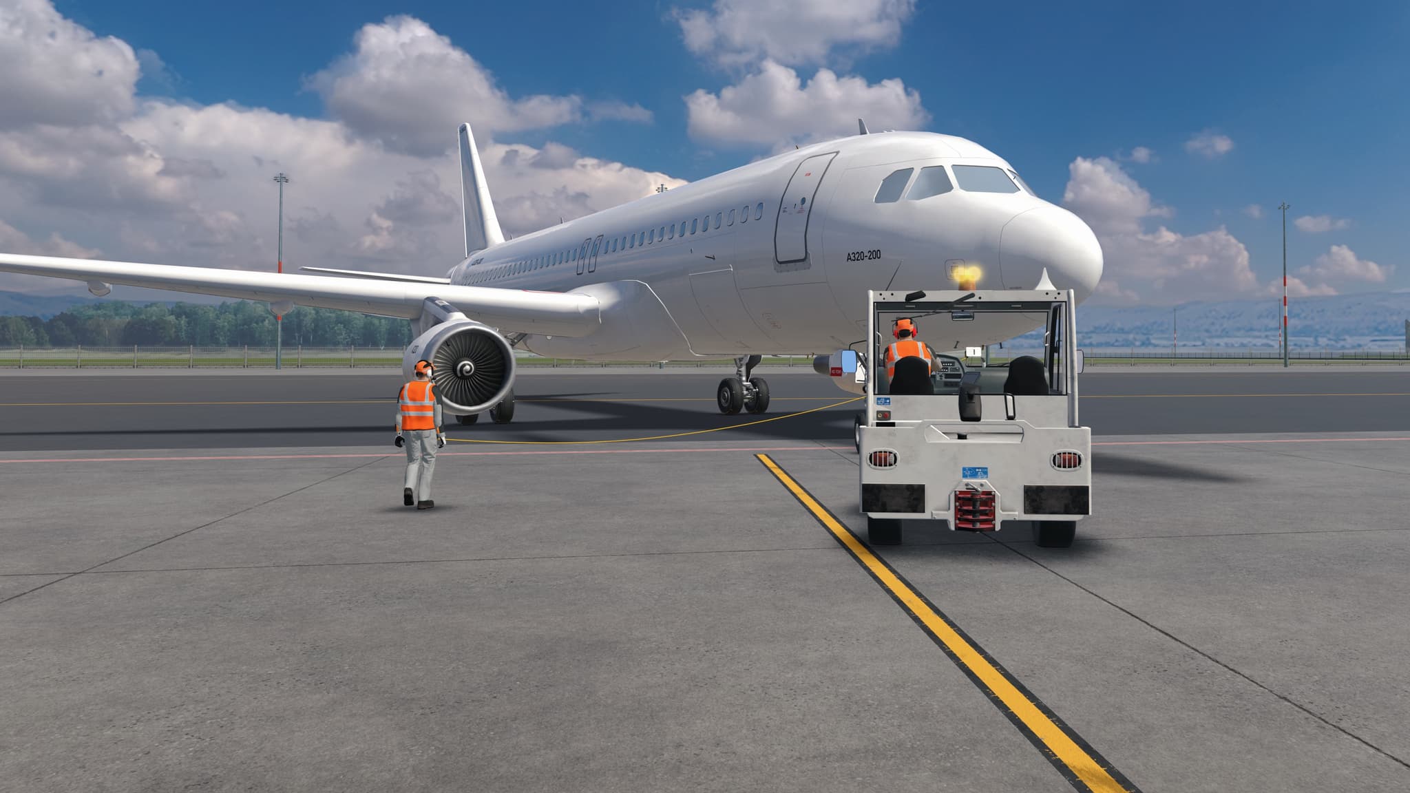 Executing the Pushback (Left Turn)