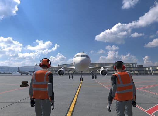 Aircraft Arrival at the Apron