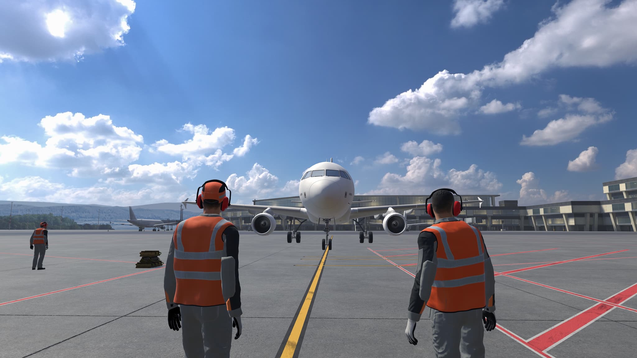 Aircraft Arrival at the Apron