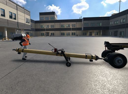 Coupling Towbar to Aircraft