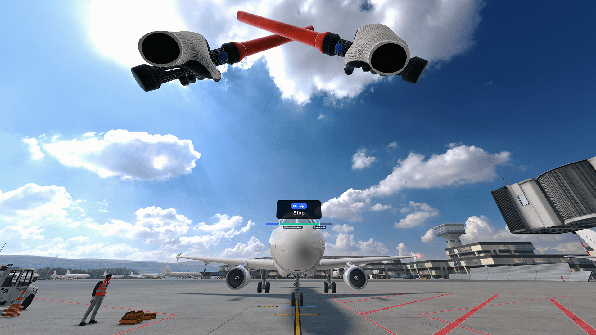 Aircraft Arrival (Supported) VR training screenshot 2