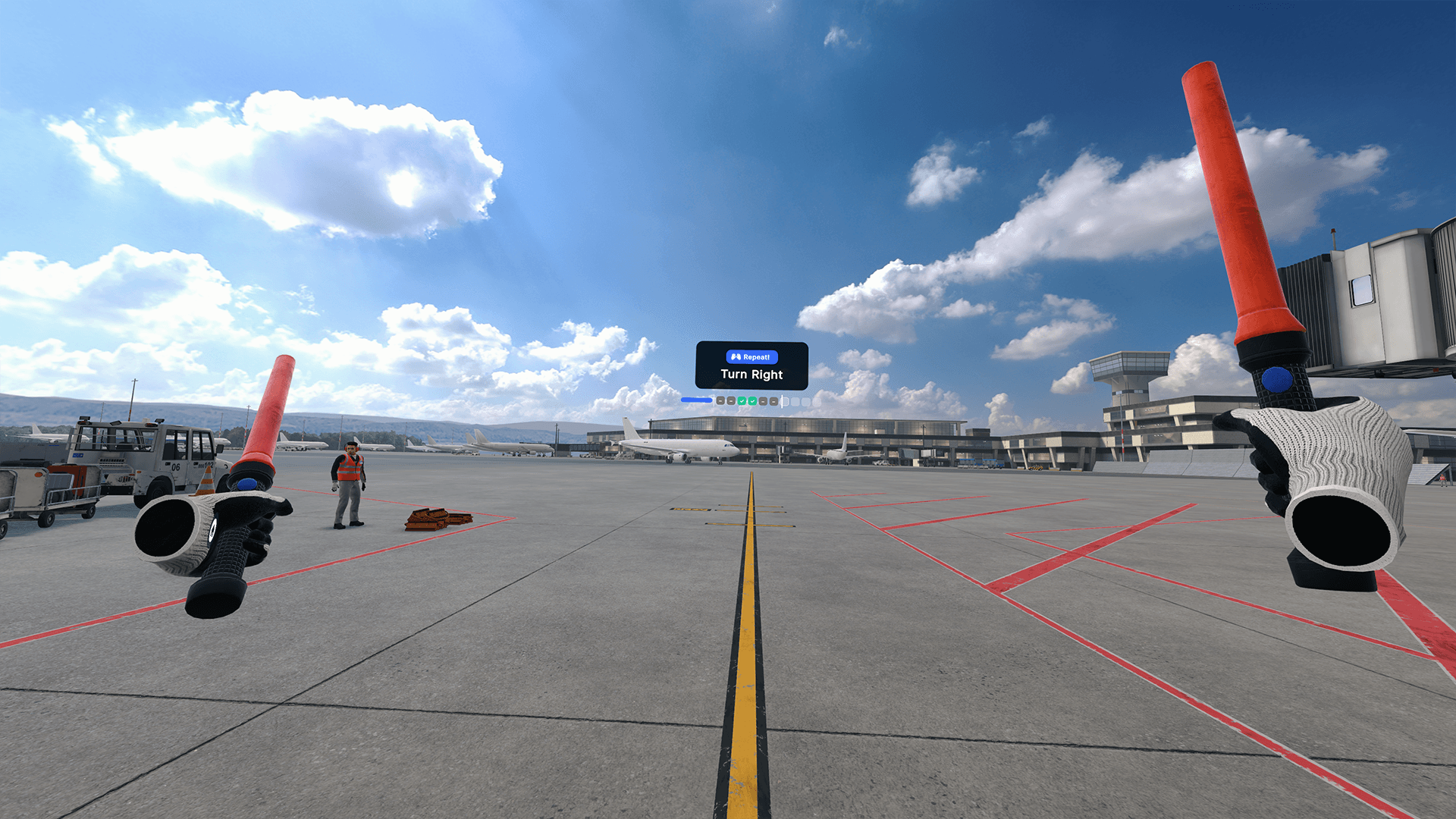 Aircraft Arrival (Supported) VR training screenshot 4